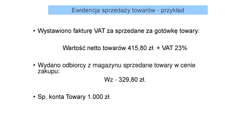 Ewidencja Sprzeda Y Aktyw W Obrotowych Ppt Pobierz